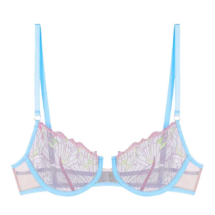 Dora Larsen Echo Butterfly Embroidery Underwire Bra